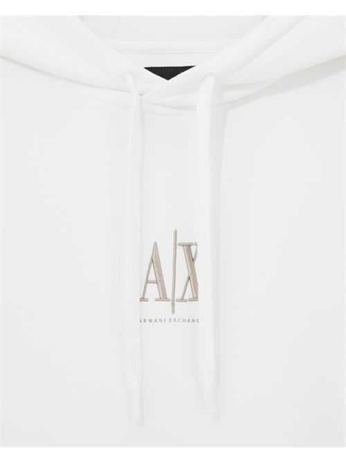 Felpa con cappuccio e tasca a marsupio con logo Icon ARMANI EXCHANGE | XM000369AF10818/U0009